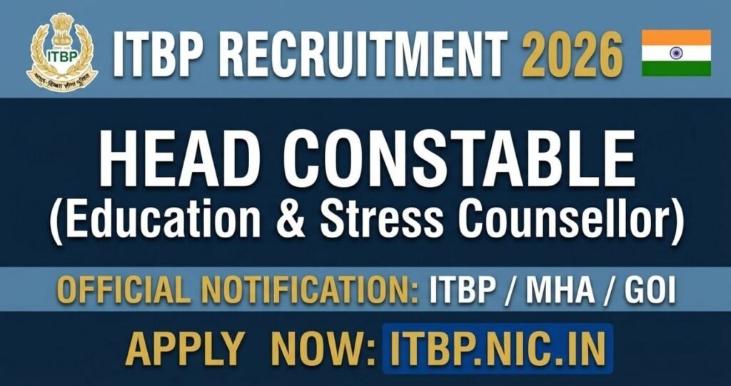 ITBP Head Constable Recruitment 2026
