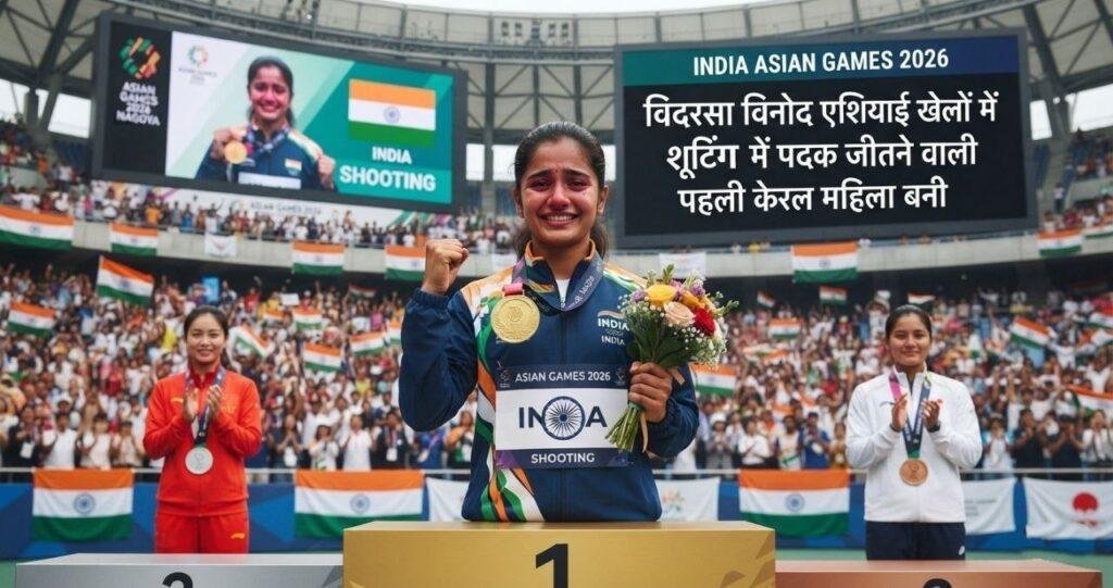 India Asian Games 2026 | विदरसा विनोद एशियाई खेलों में शूटिंग में पदक जीतने वाली केरल की पहली महिला निशानेबाज़ बनीं