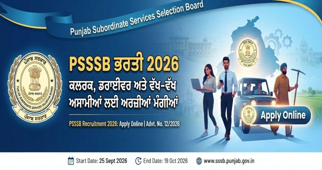PSSSB Recruitment 2026