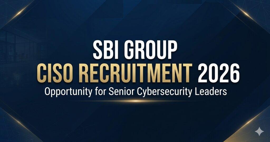 SBI CISO Recruitment 2026